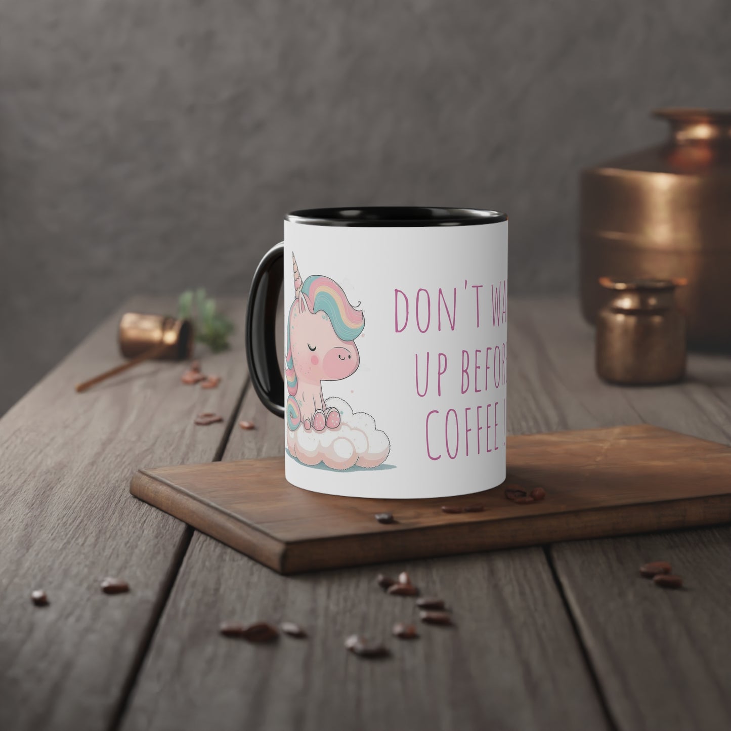 Cute Unicorn Mug - Rise and Shine with Coffee Magic - EU