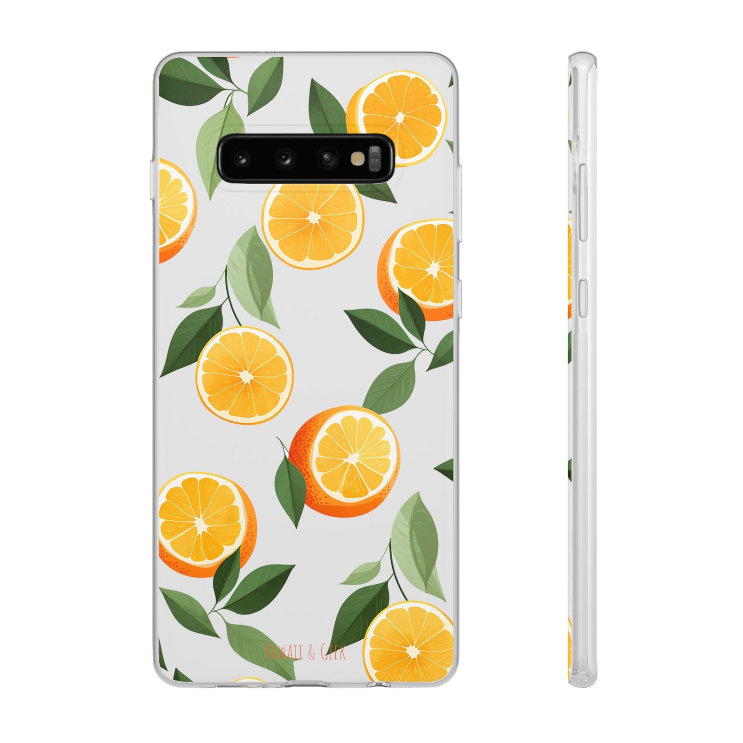 Zesty Orange Slices Transparent Flexi Phone Case