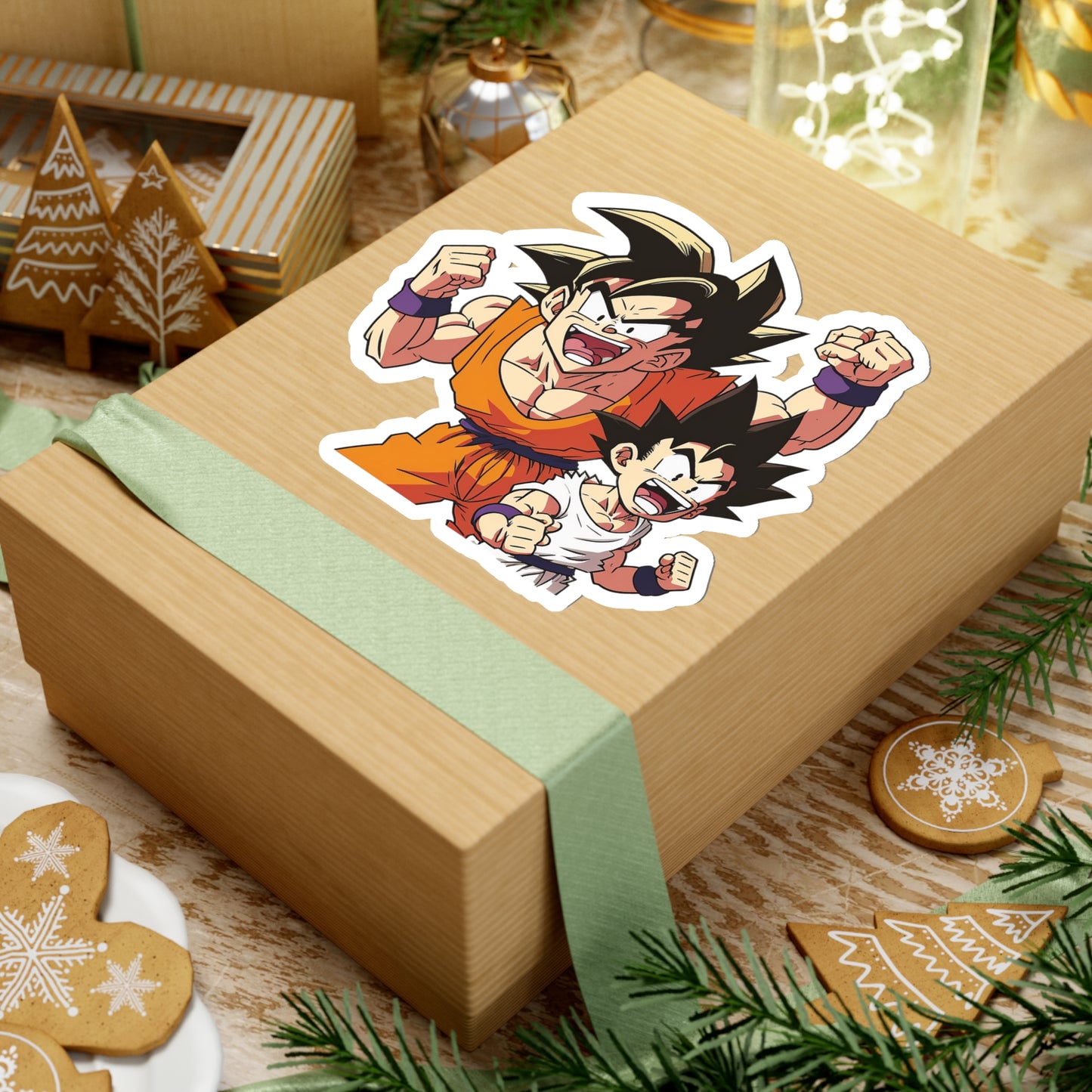 San Goku Sticker - Add Some Joyful and Nostalgic Style to Your Tech - Draon Ball