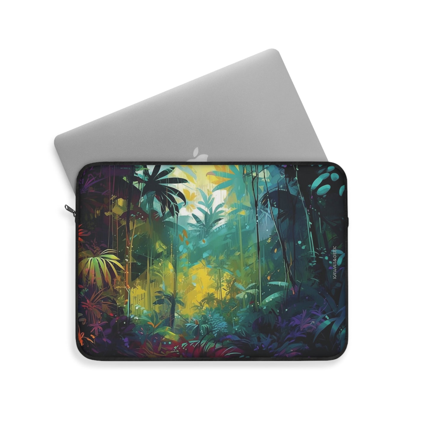 Enchanted Tropical Forest Laptop Sleeve - Protect Your Device with Nature's Charm