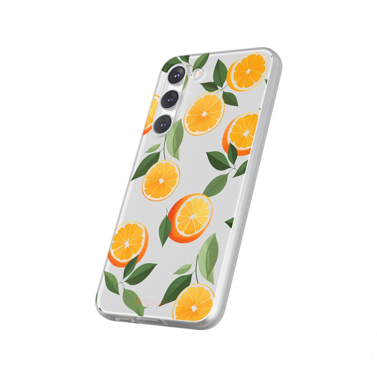 Zesty Orange Slices Transparent Flexi Phone Case