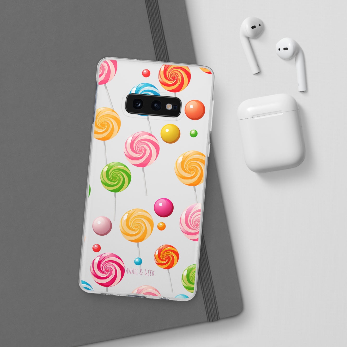 Vibrant Lollypop Array - Flexi Transparent Phone Case