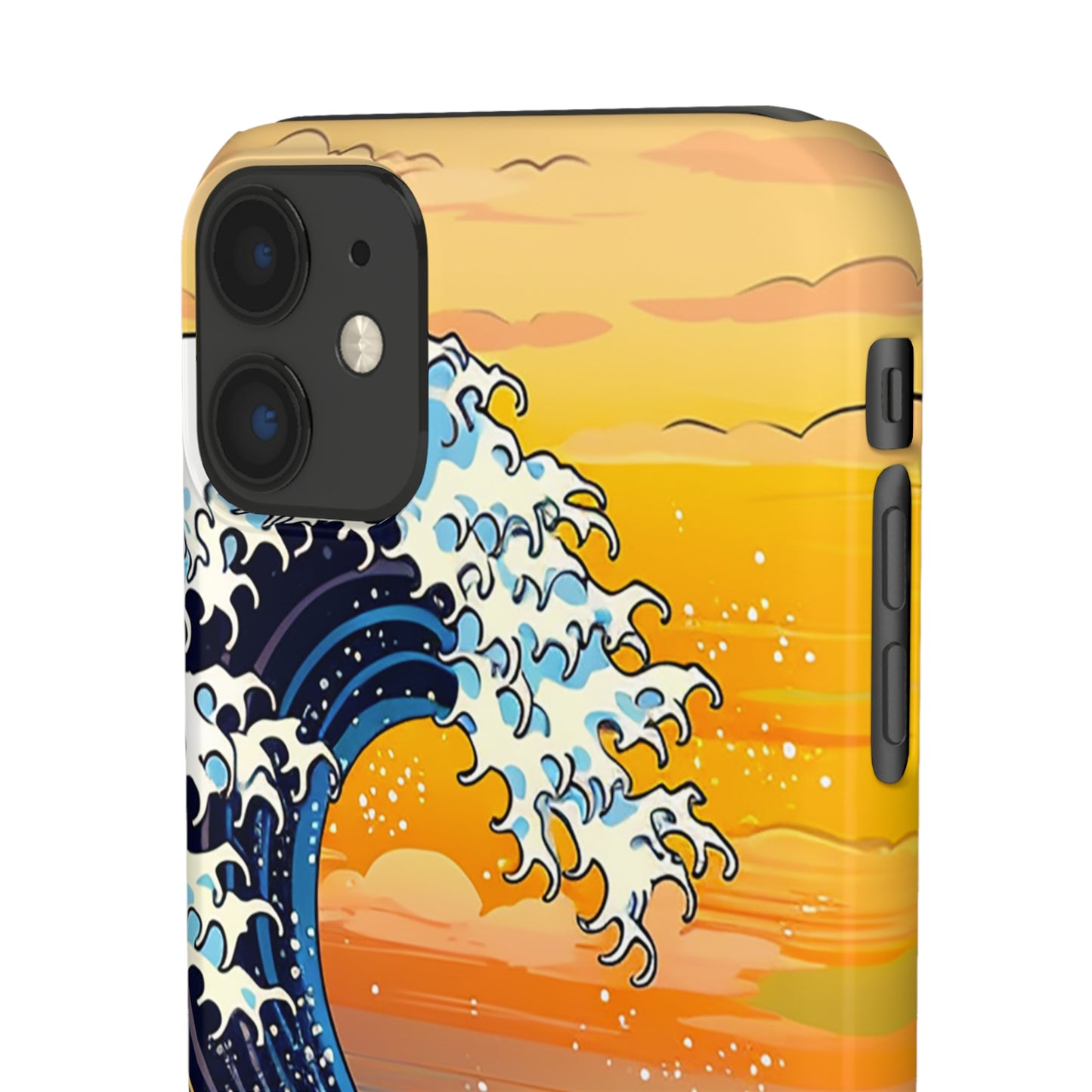 Sunset Big Wave Phone Case - Embrace the Majestic Hokusai Style in Your Hands