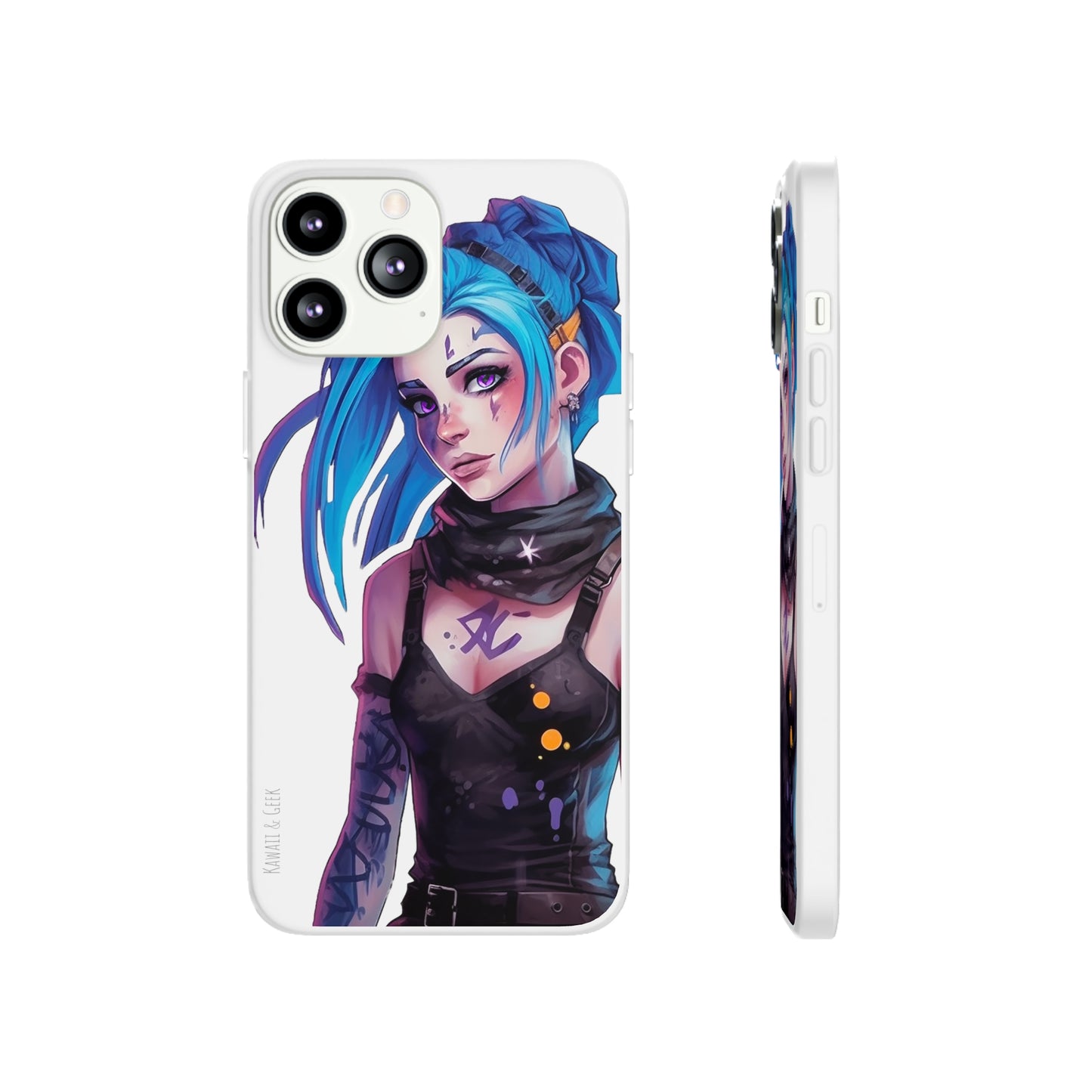 Jinx for Arcane / League of Legends Flexi Phone Case - Add Some Colorful and Gaming Style to Your Phone