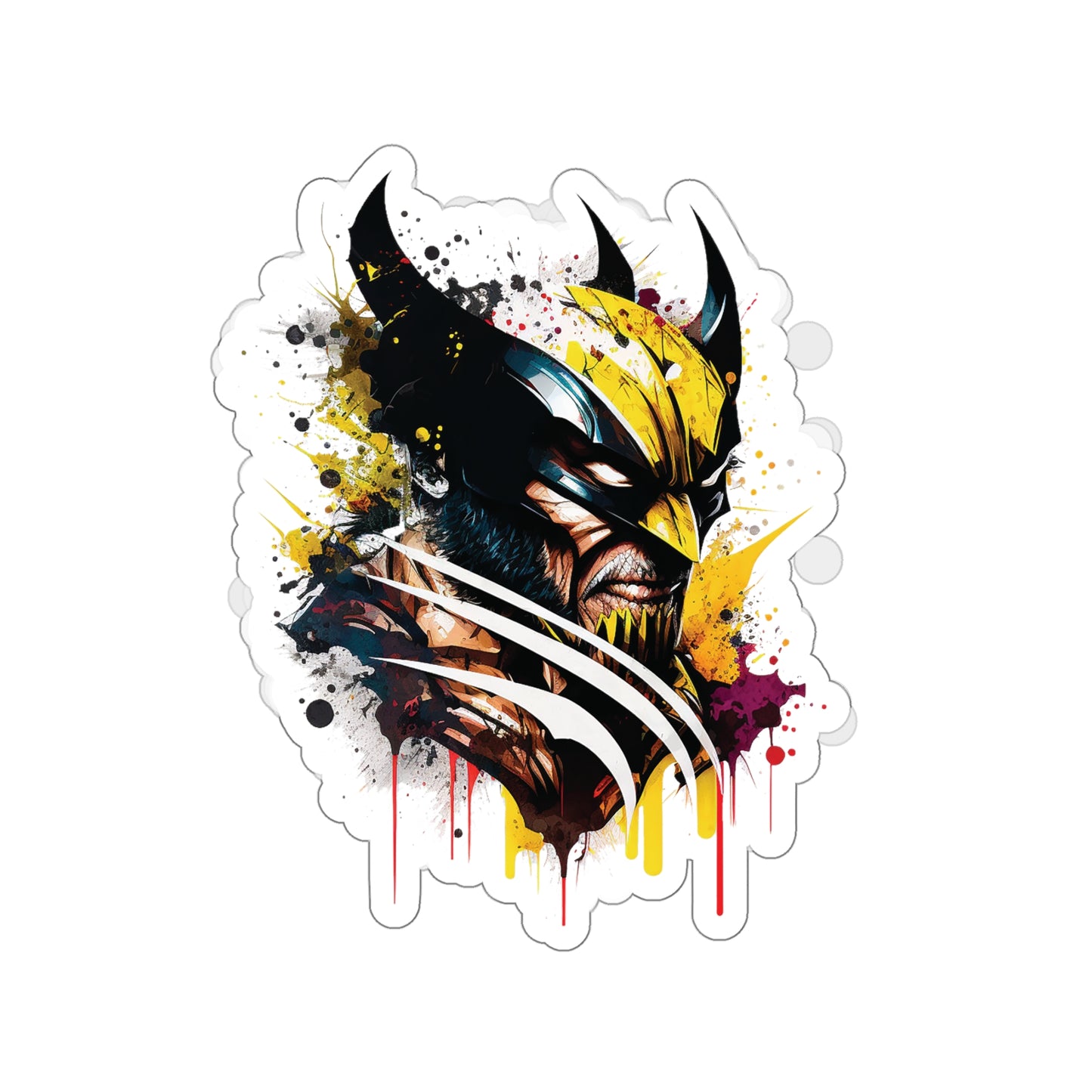 Wolverine Sticker - Add Some Yellow and Black Claws to Your Tech - Marvel X-Men