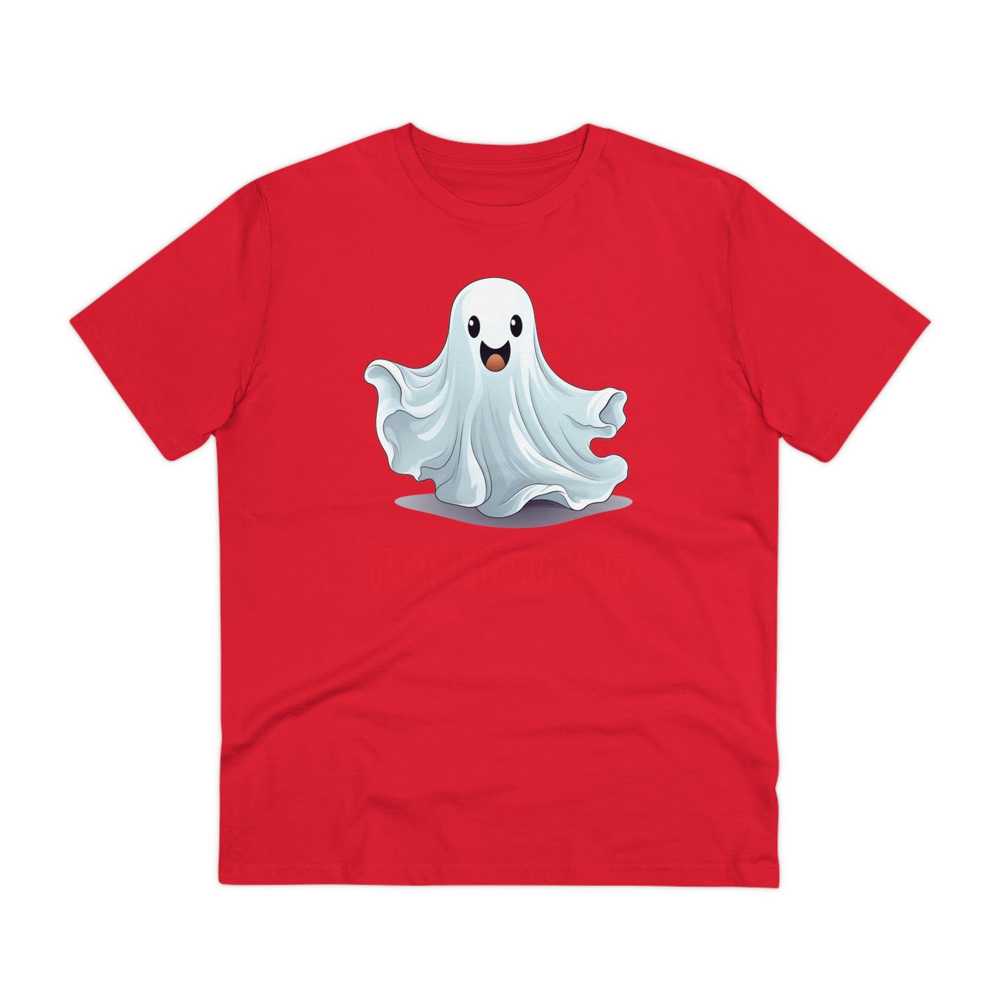 Cute "Booooooooo" Ghost Halloween Eco-Friendly Unisex T-shirt