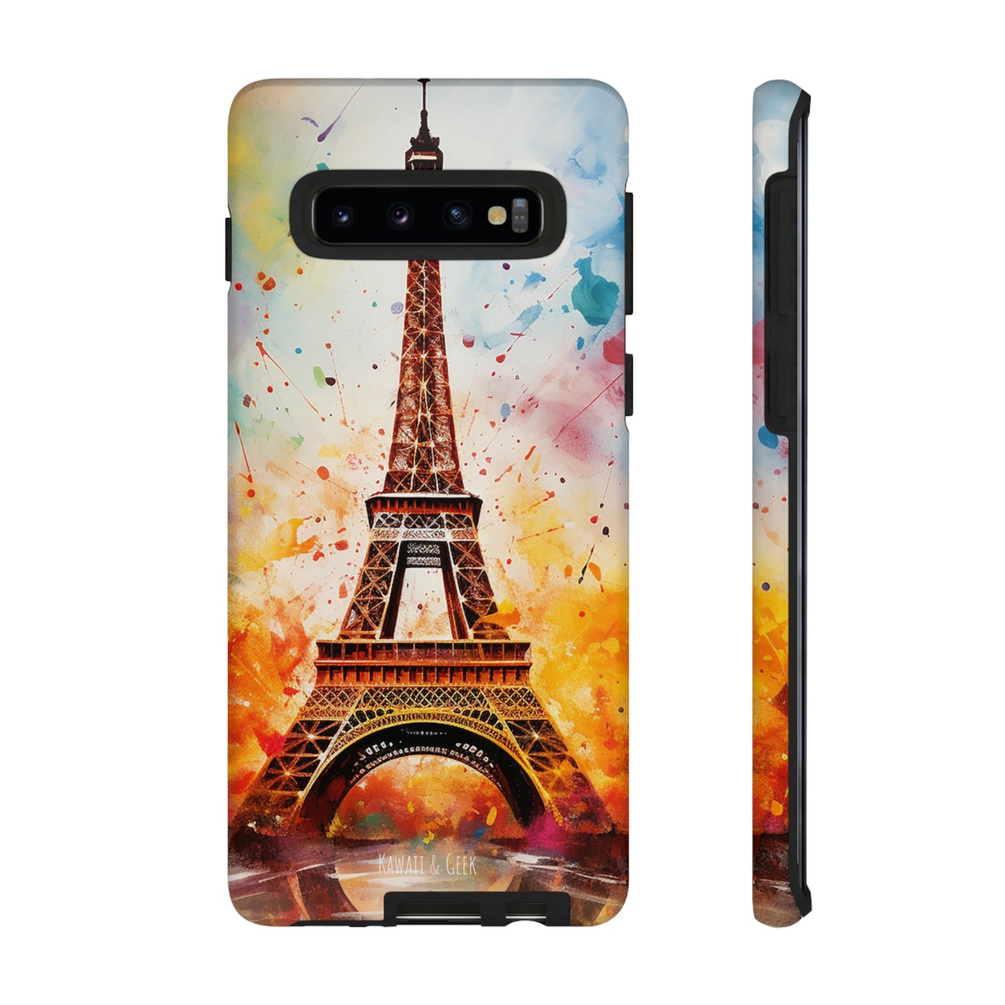 Eiffel Tower Painting Tough Phone Case - for Paris lovers