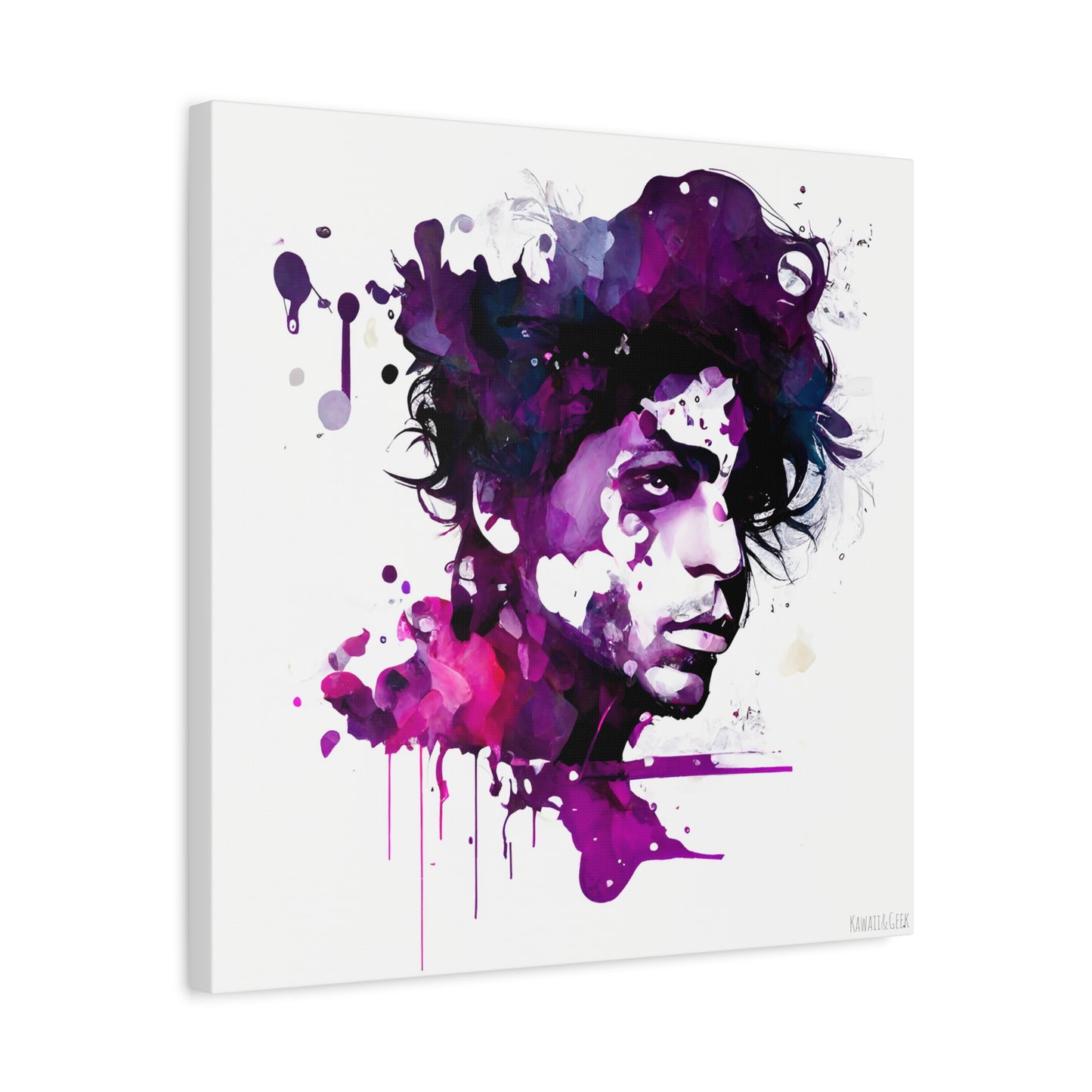 Prince in Purple Rain Watercolor Style Canva - Add Some Artistic and Musical Style to Your Walls