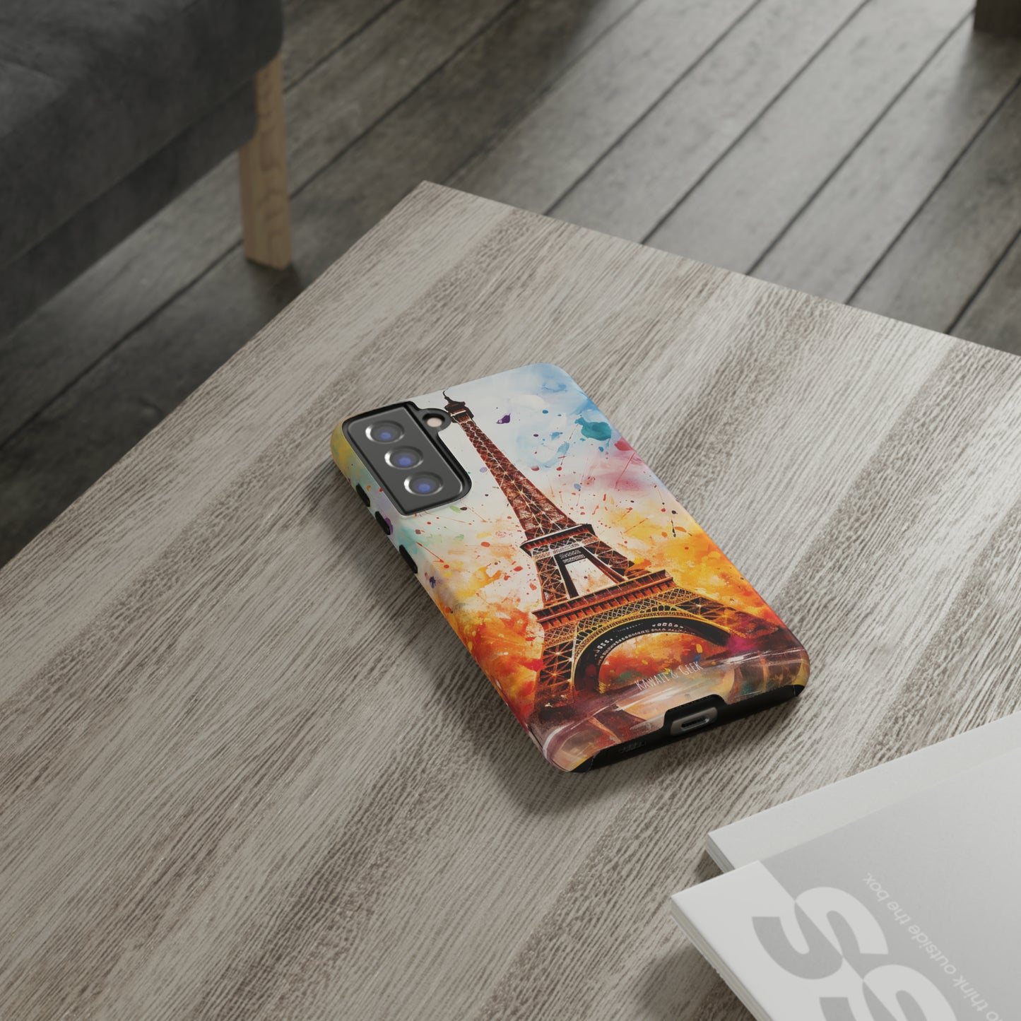 Eiffel Tower Painting Tough Phone Case - for Paris lovers