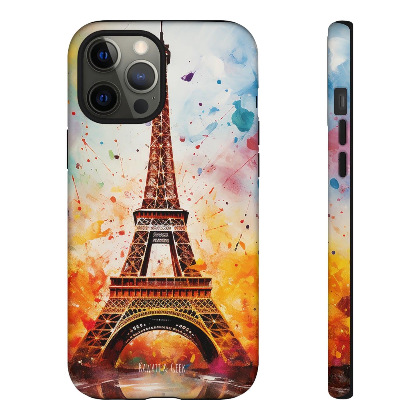 Eiffel Tower Painting Tough Phone Case - for Paris lovers