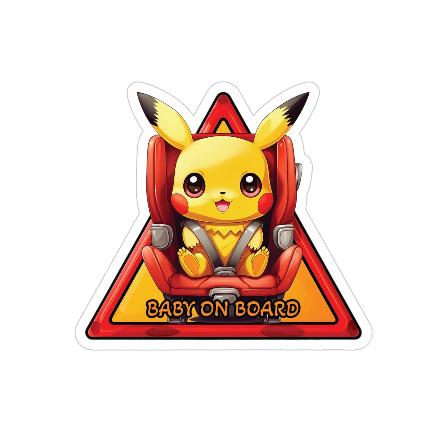 Baby on Board Car Sticker - Pikachu - Electrically Adorable