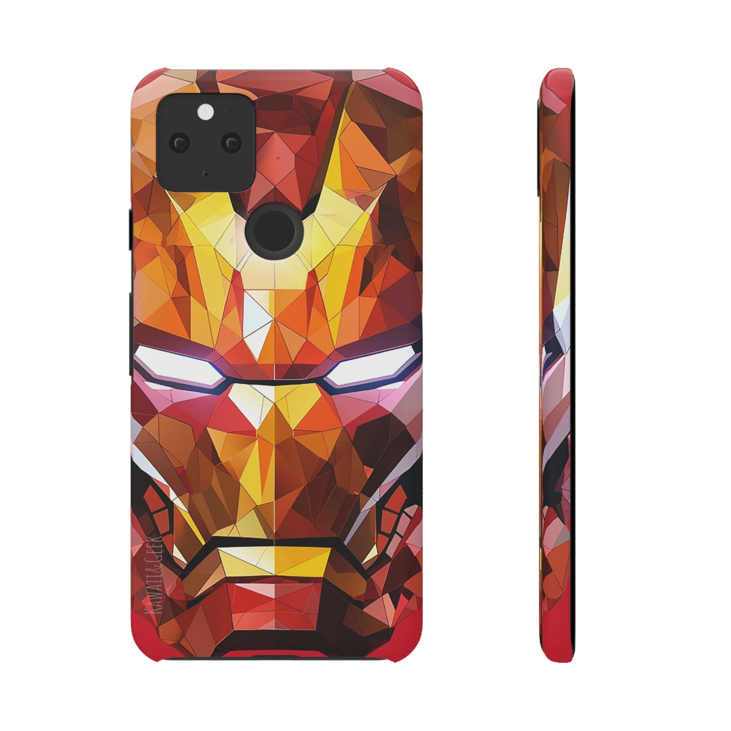 Phone Case - Iron Man helmet polygonal style