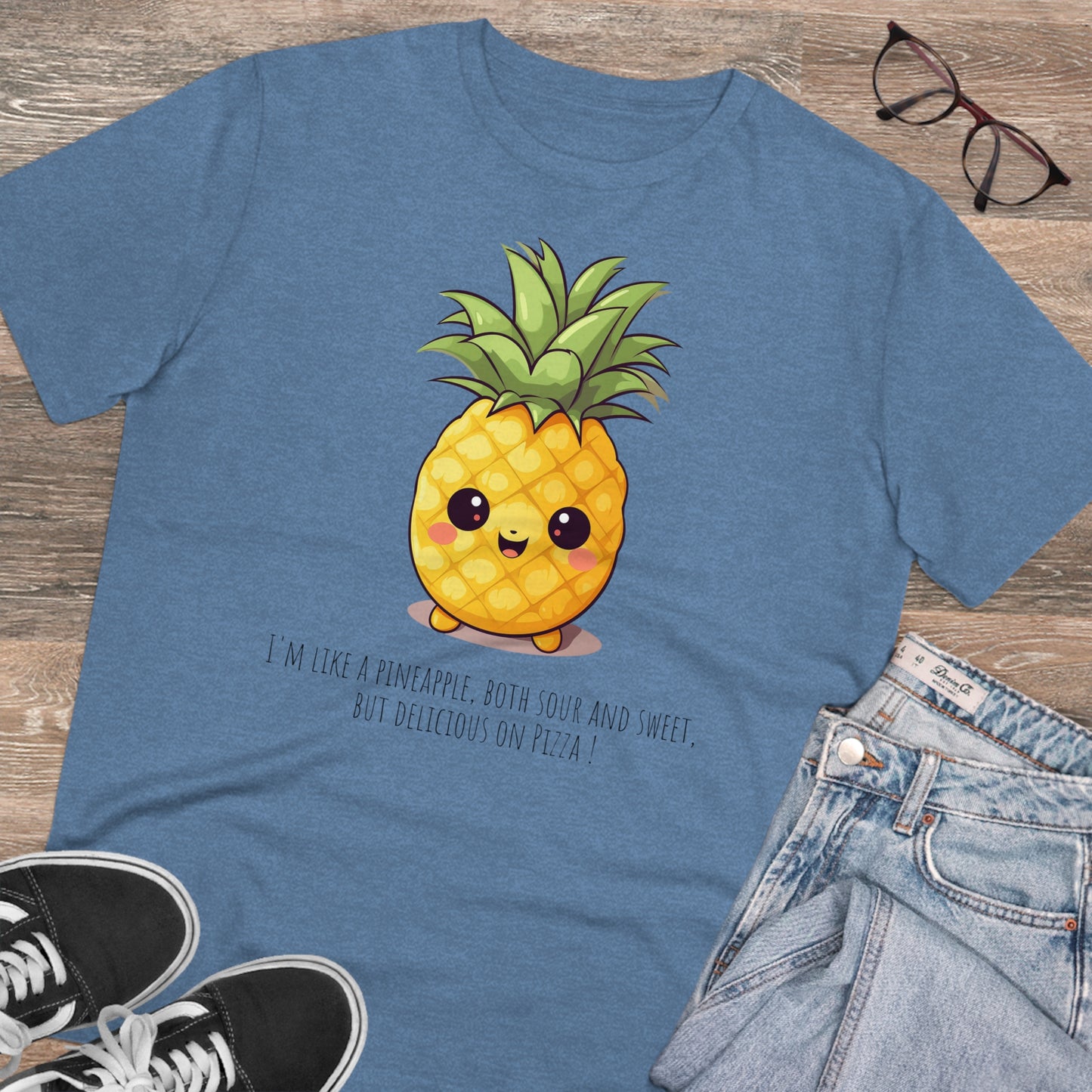 Eco-Friendly Pineapple T-Shirt with a Sweet & Sassy Slogan