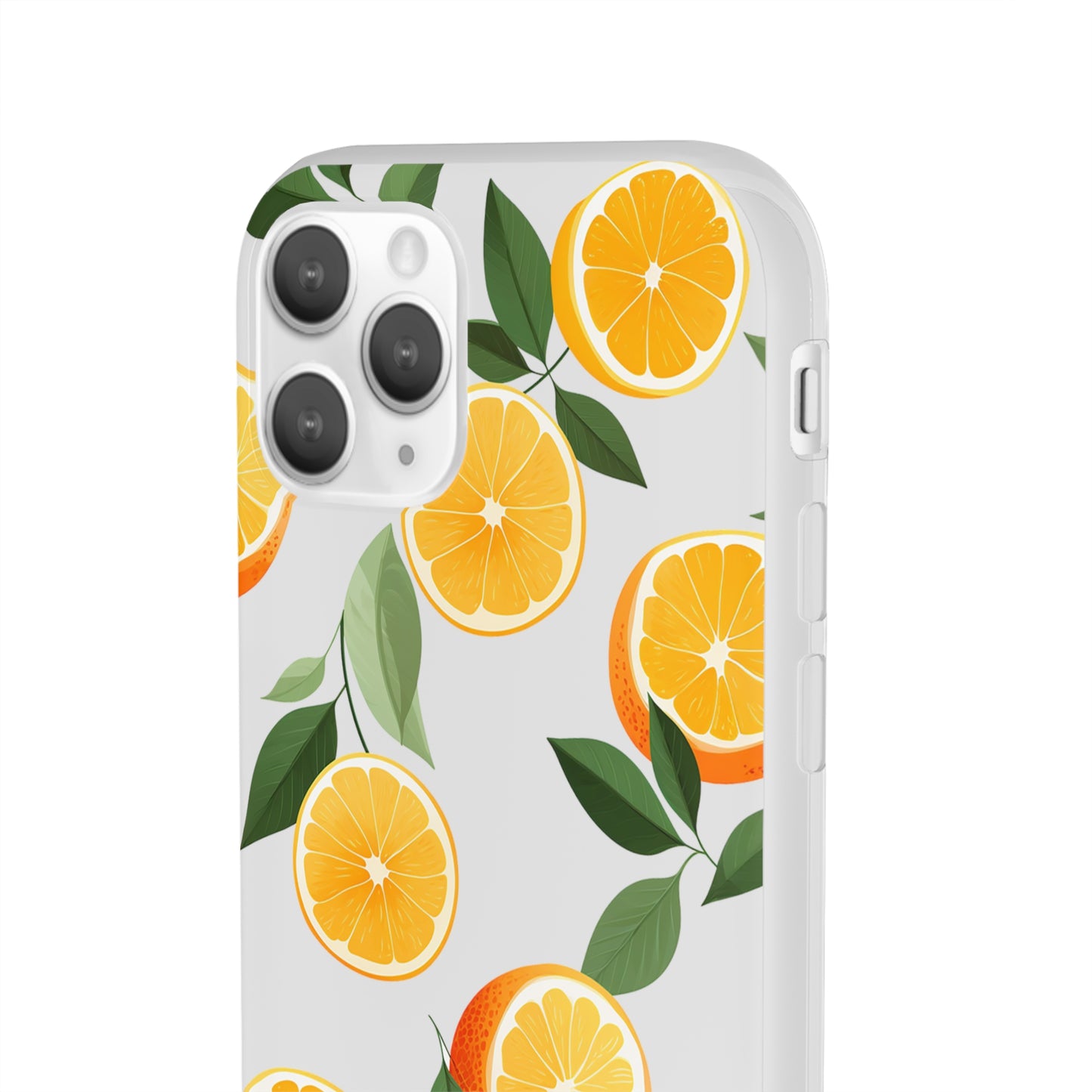 Zesty Orange Slices Transparent Flexi Phone Case