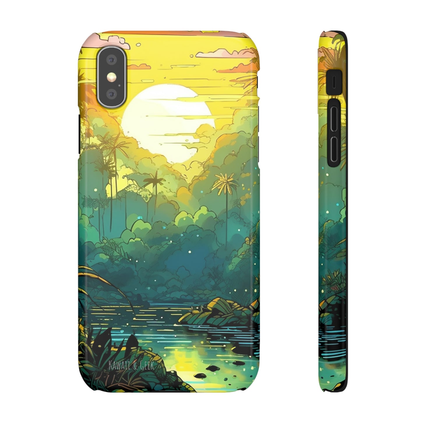 Rainforest at Sunset Phone Case - Capture the Serenity of Nature on Your Device