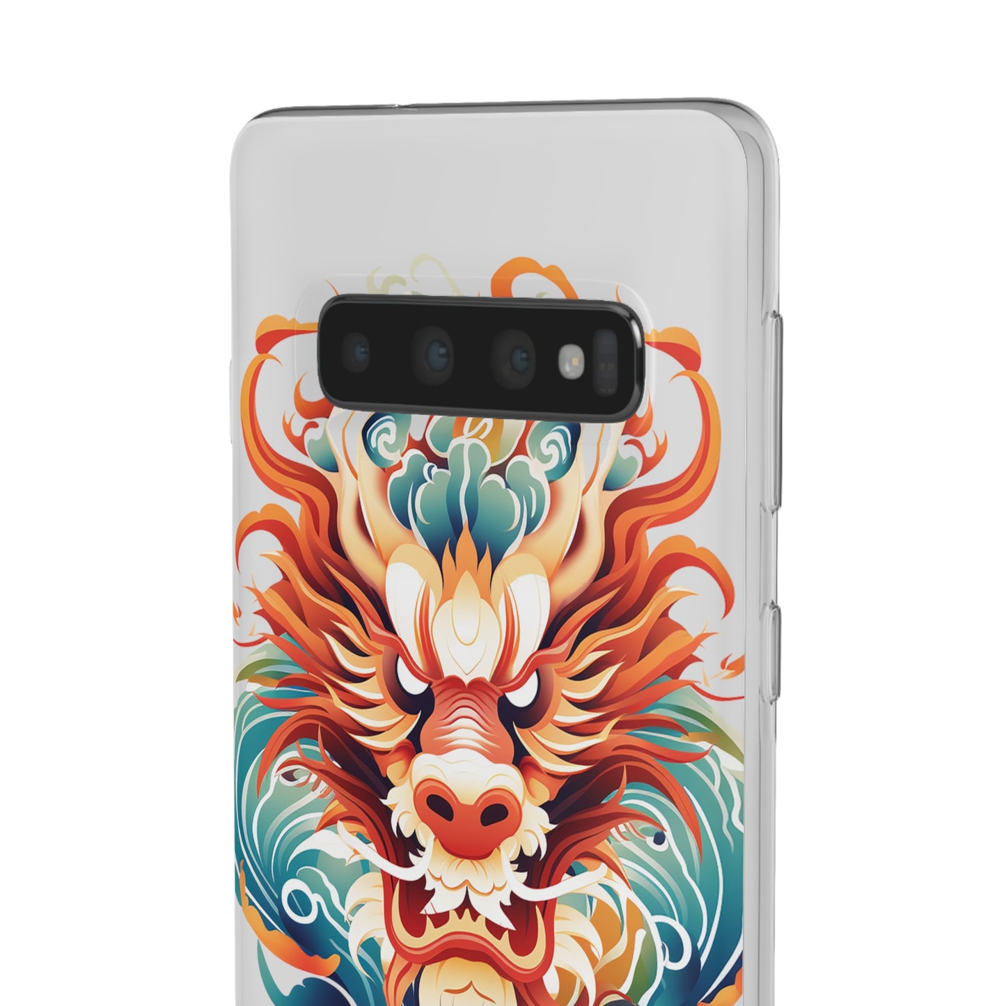 Chinese Ink Dragon Flexi Transparent Phone Case