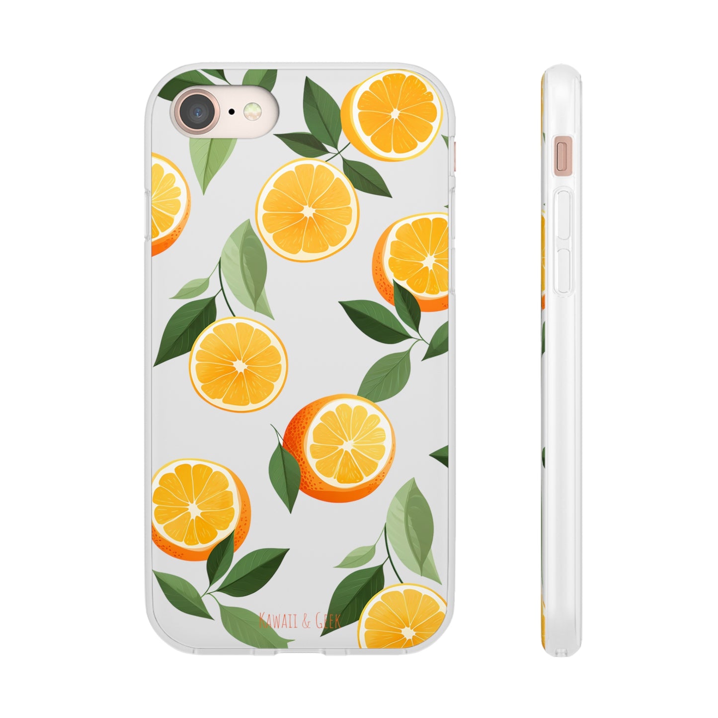 Zesty Orange Slices Transparent Flexi Phone Case