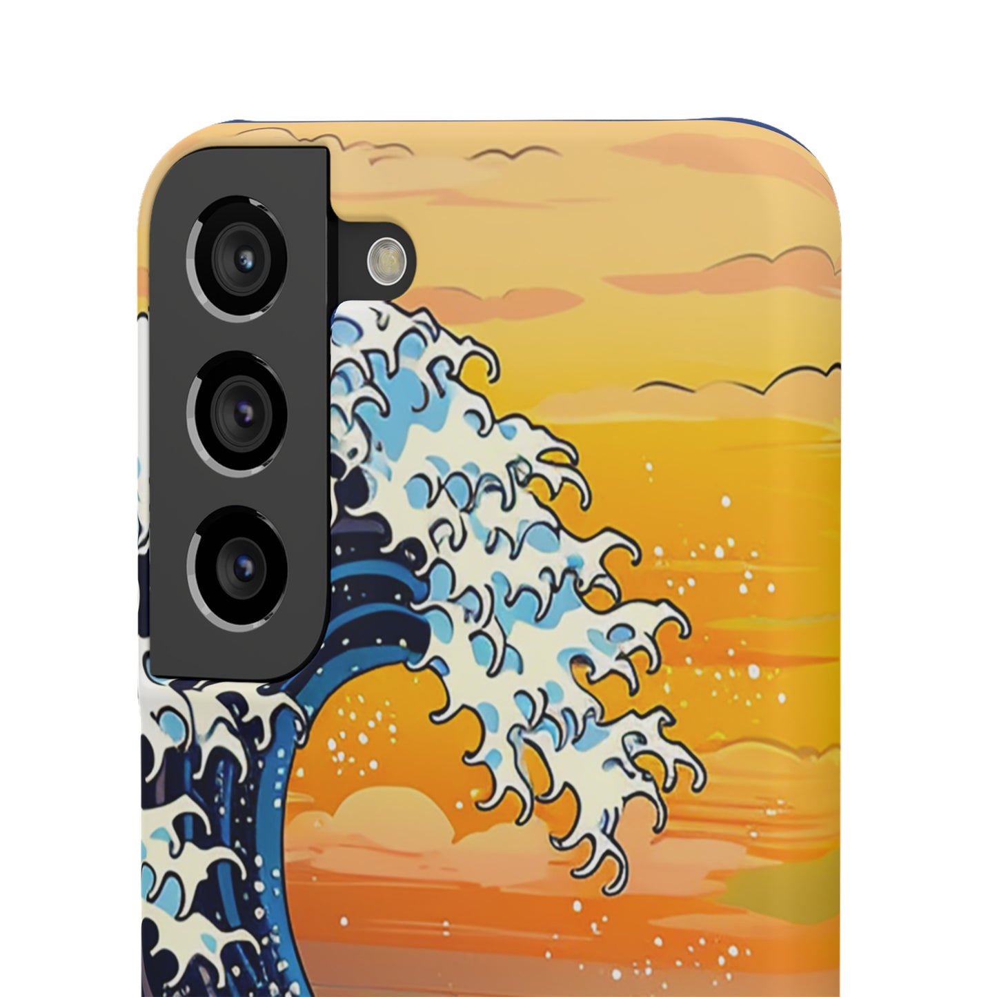 Sunset Big Wave Phone Case - Embrace the Majestic Hokusai Style in Your Hands