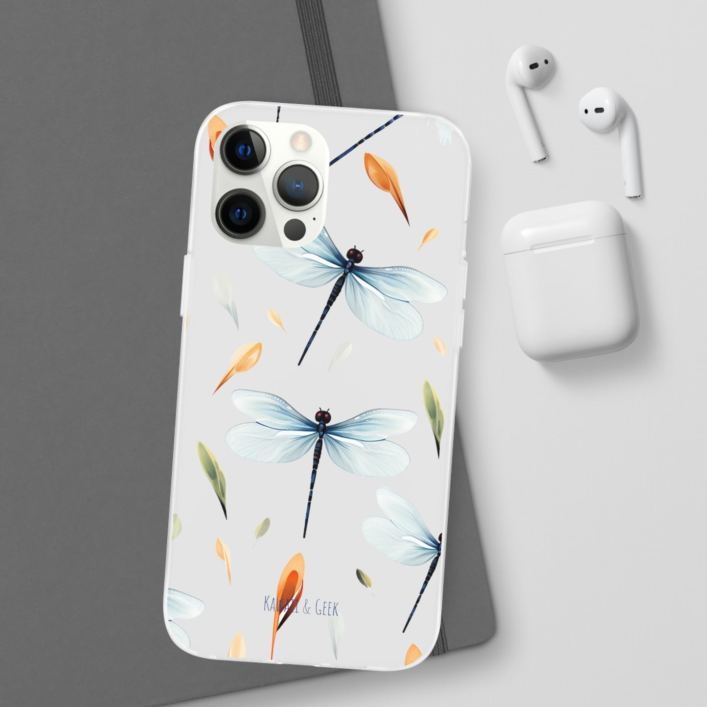 Dragonfly Dreams: Transparent Flexi Phone Case