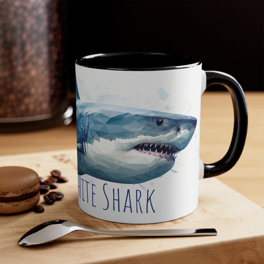 Mighty Great White Shark Coffee or Tea Mug: Dive into a Sea of Refreshment