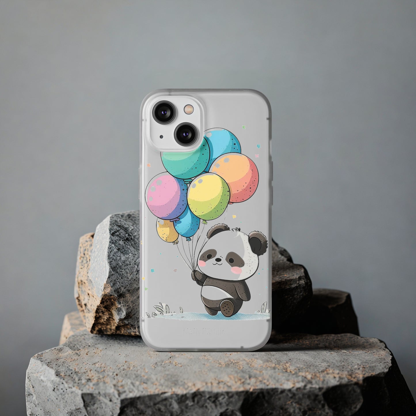 Cute Panda with Balloons flexi Smartphone Case - Add Some Adorable and Protective Style to Your Device