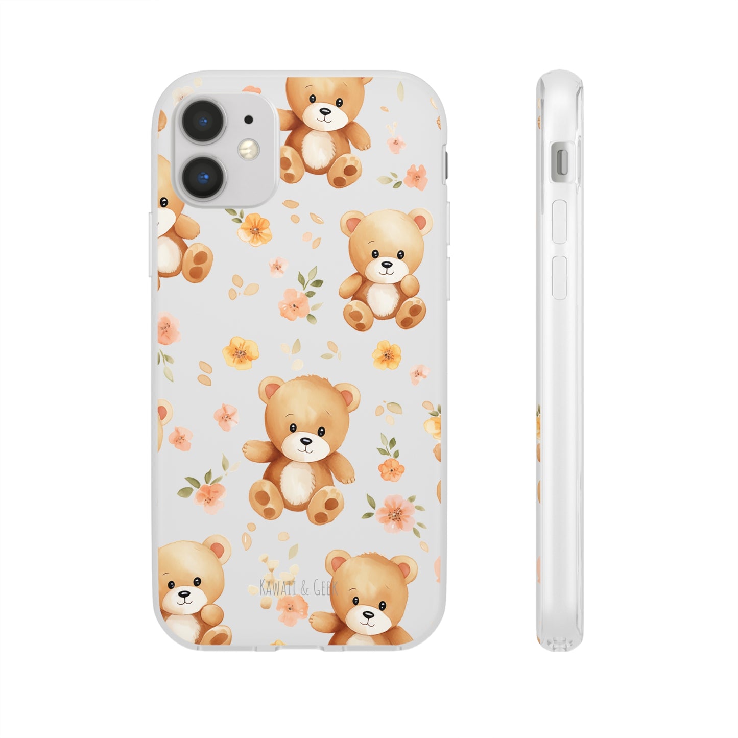 Teddy Delight: Flexi and semi-Transparent Phone Case