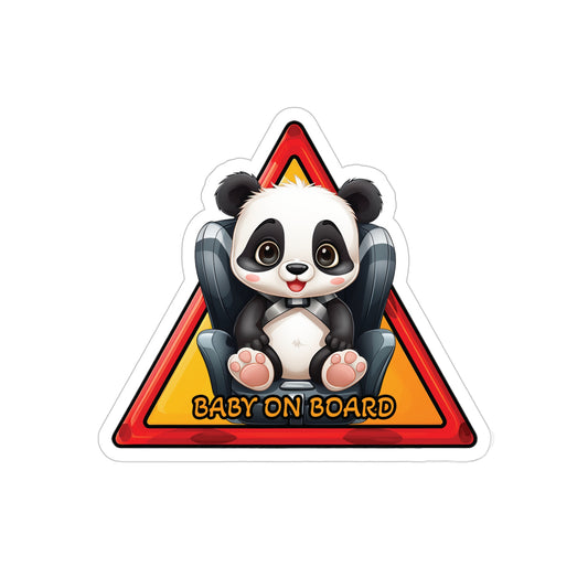 Baby on Board Car Sticker - Panda - Cute Companion Onboard