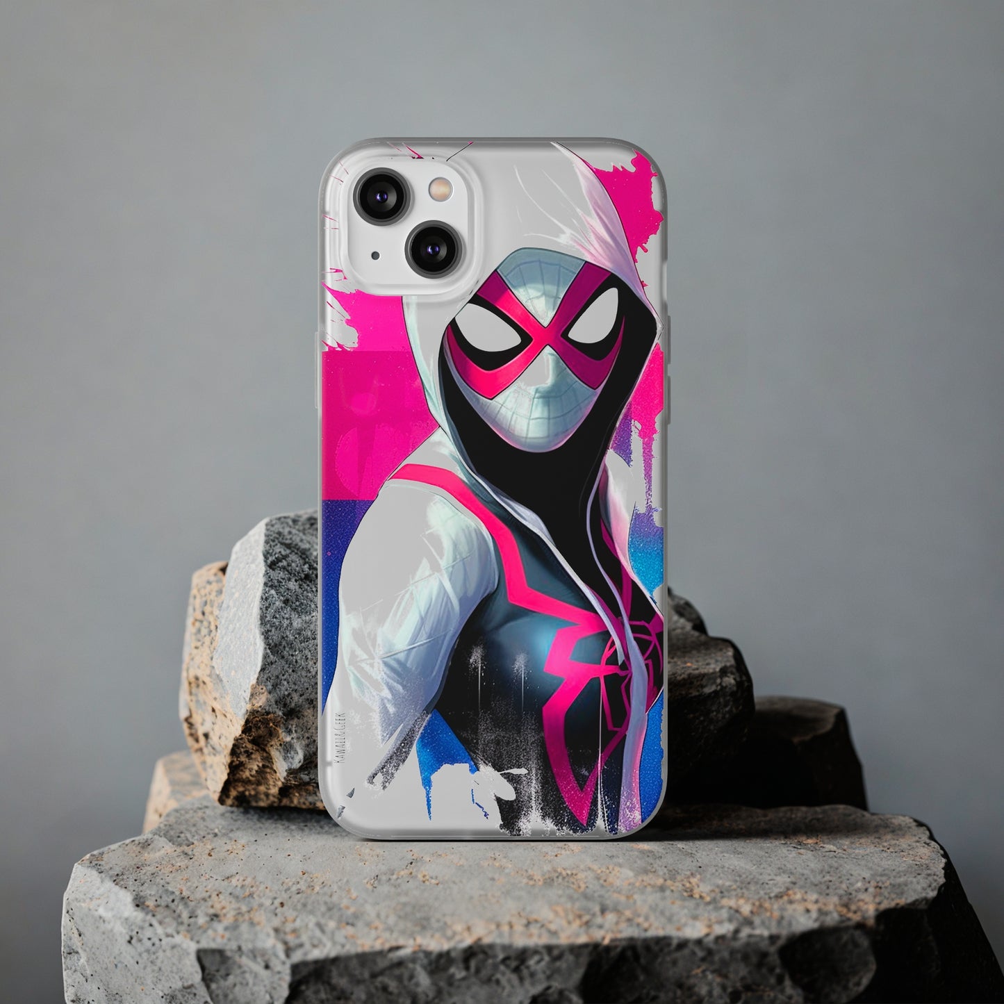 Spider Gwen in Flexi Phone Case - Add Some Colorful and Heroic Style to Your Phone