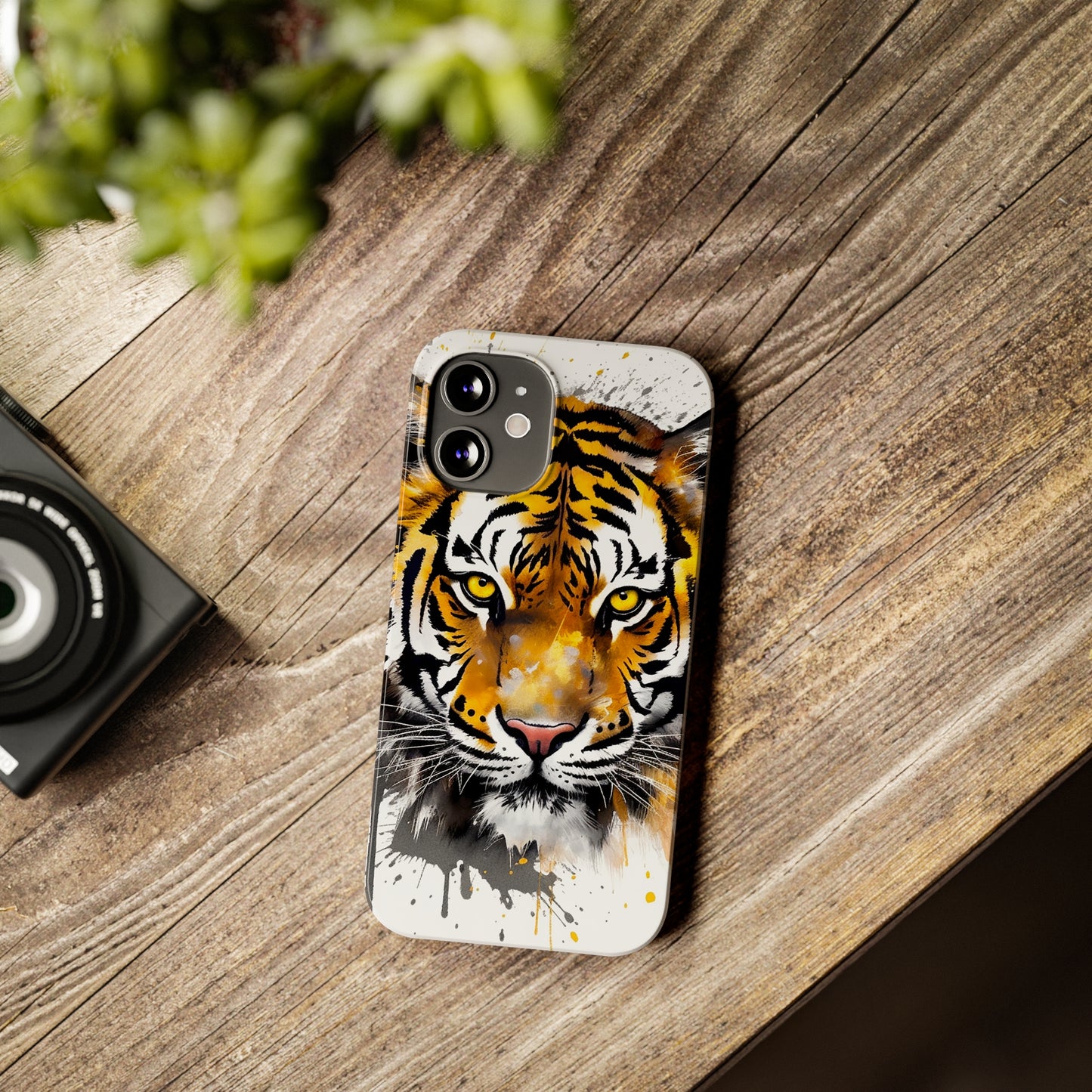 Tiger Flexi Phone Case - Add a Captivating and Artistic Touch to Your Device