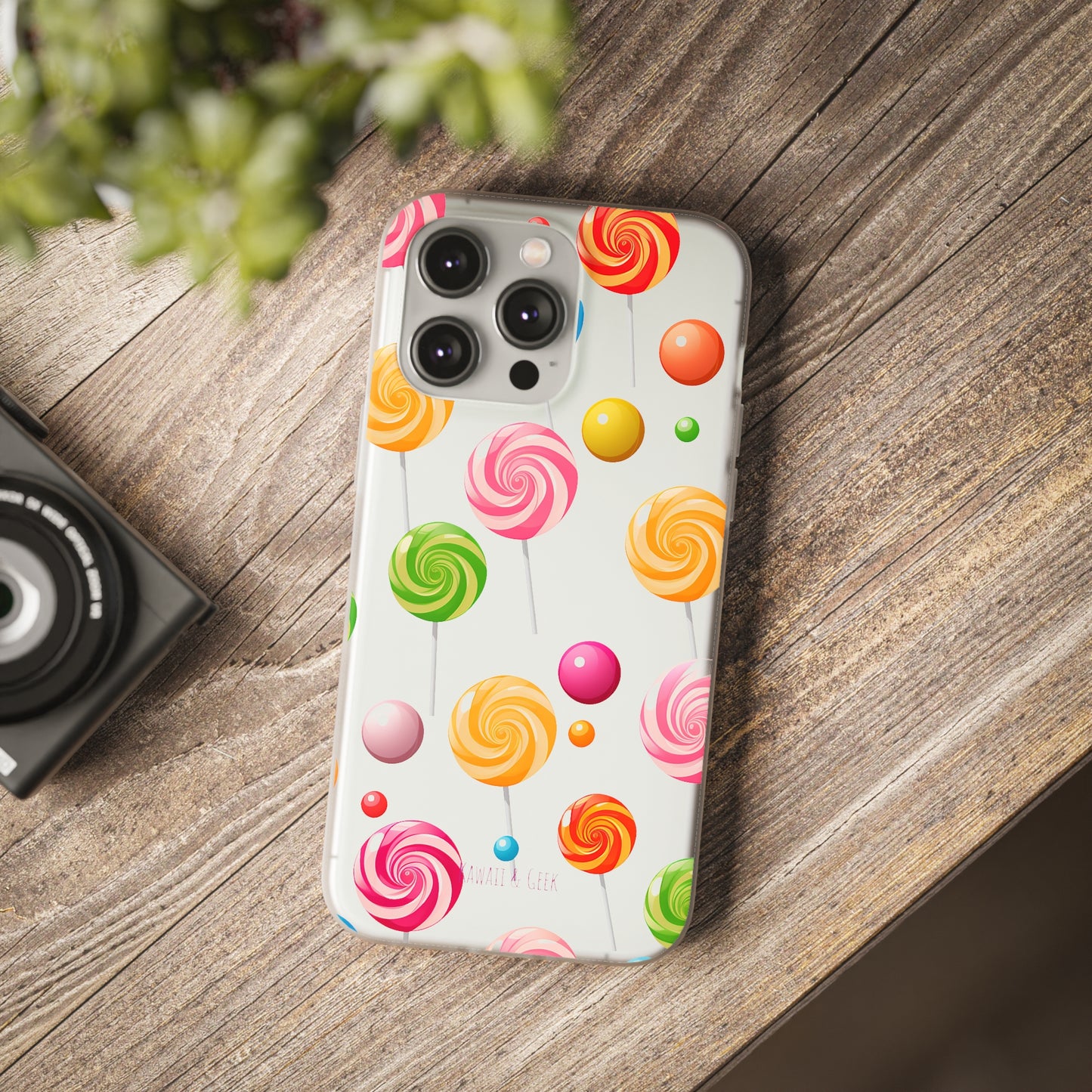 Vibrant Lollypop Array - Flexi Transparent Phone Case