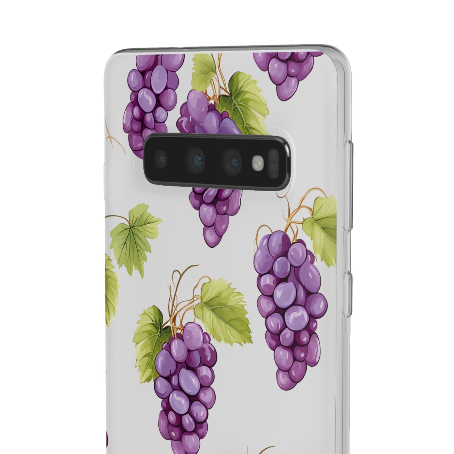 Flexi Grape Delight: Transparent Phone Case