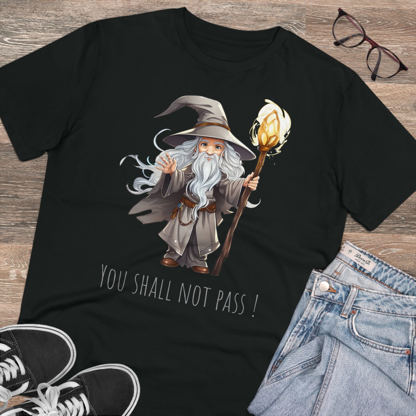 Gandalf T-Shirt for Lord of the Rings Fans in eco-fashion way