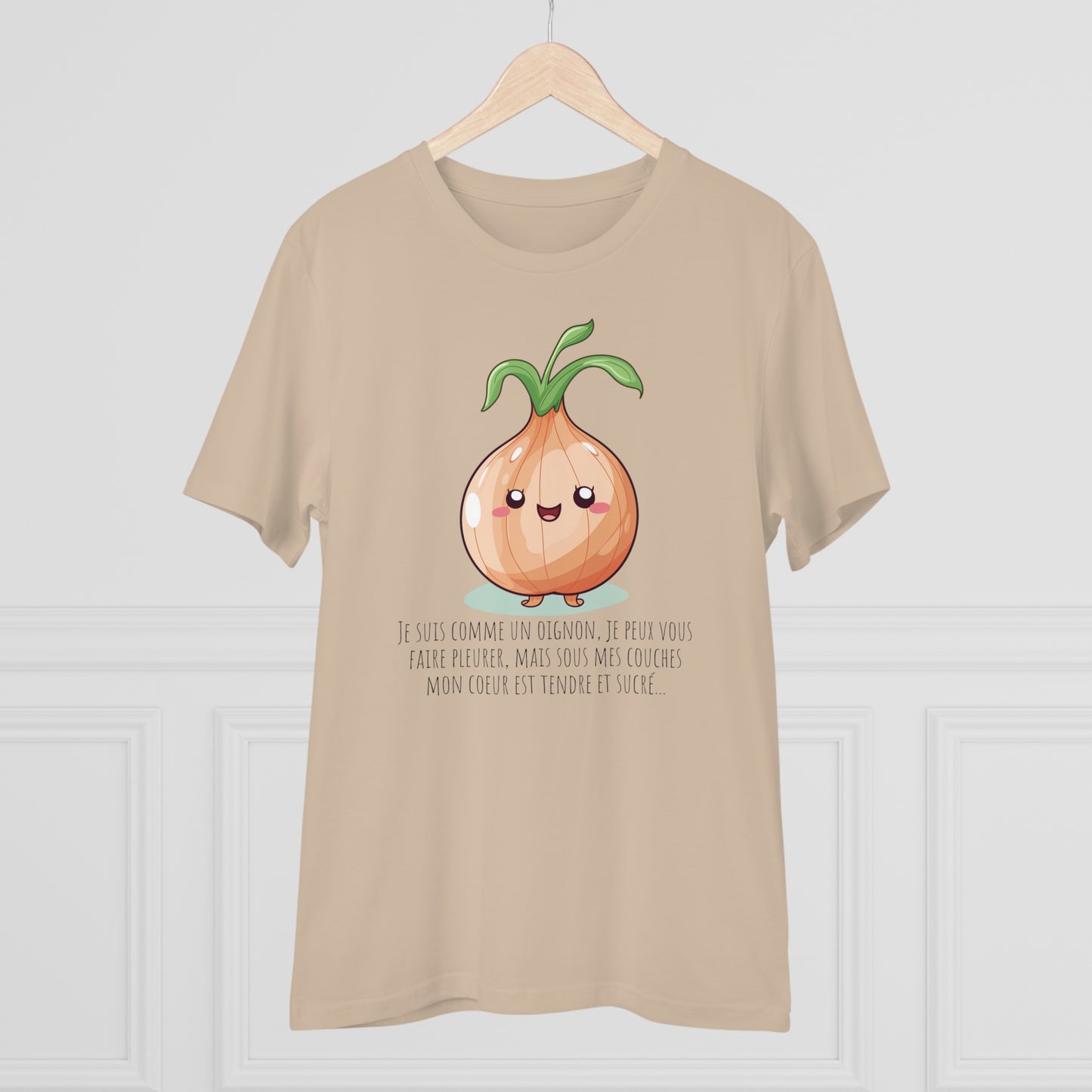 Sweet and Sassy Eco-Friendly Onion T-Shirt for Heartfelt Style - FRENCH