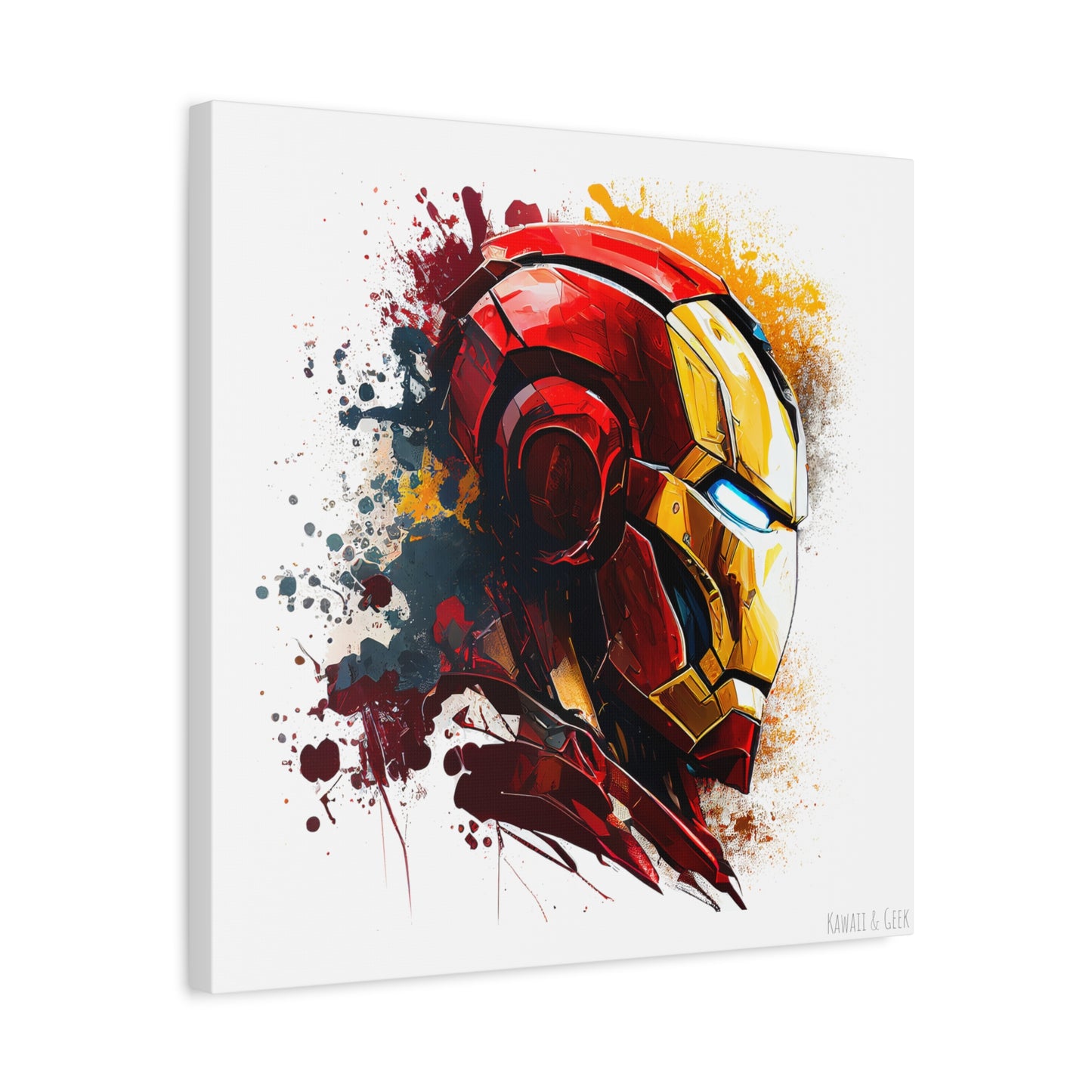 Iron Man Canva - Add Some Pop-Art and Watercolor Style to Your Wall Decor - Marvel Avengers