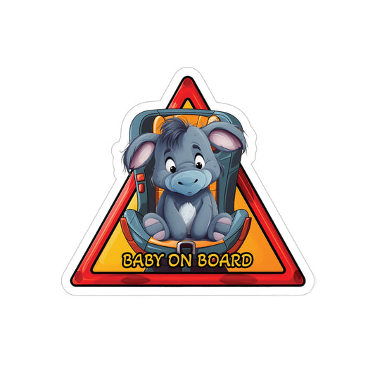 Baby on Board car Sticker - Eeyore - Whimsical Companion Onboard