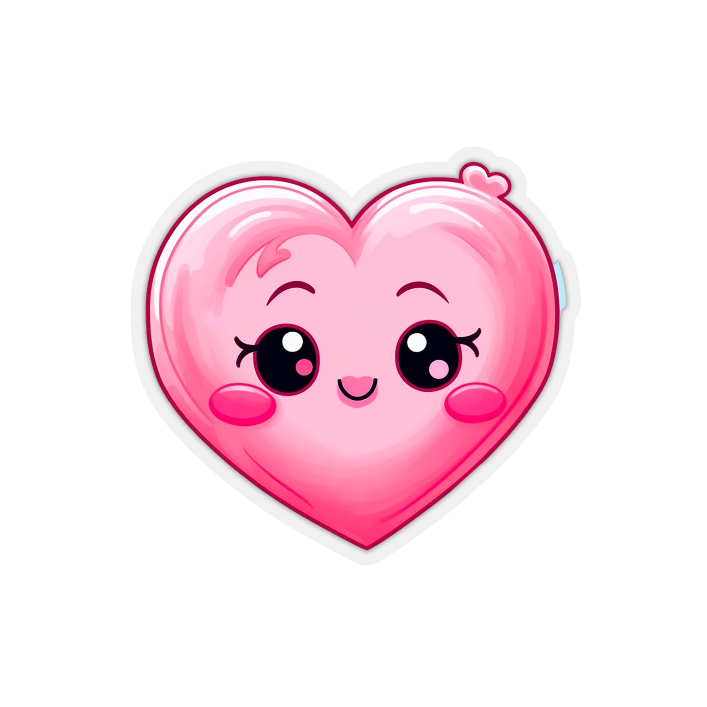 Cute Kawaii Heart Sticker - Spread Love and Cuteness with This Adorable Sticker