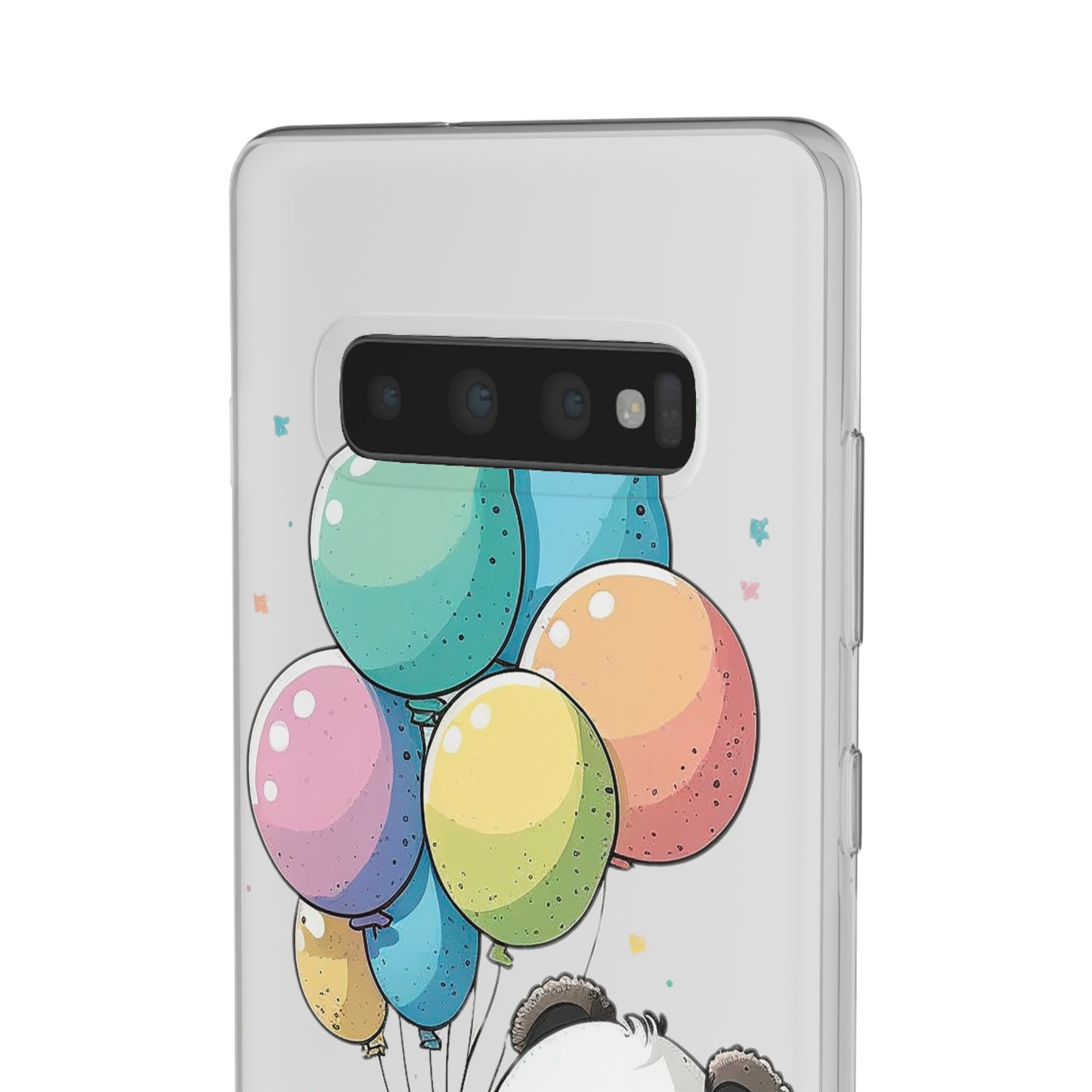 Cute Panda with Balloons flexi Smartphone Case - Add Some Adorable and Protective Style to Your Device