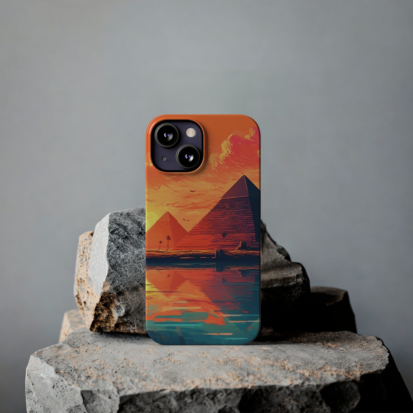 Egyptian Pyramid at Sunset Phone Case - Carry the Mystique of Ancient Egypt with You