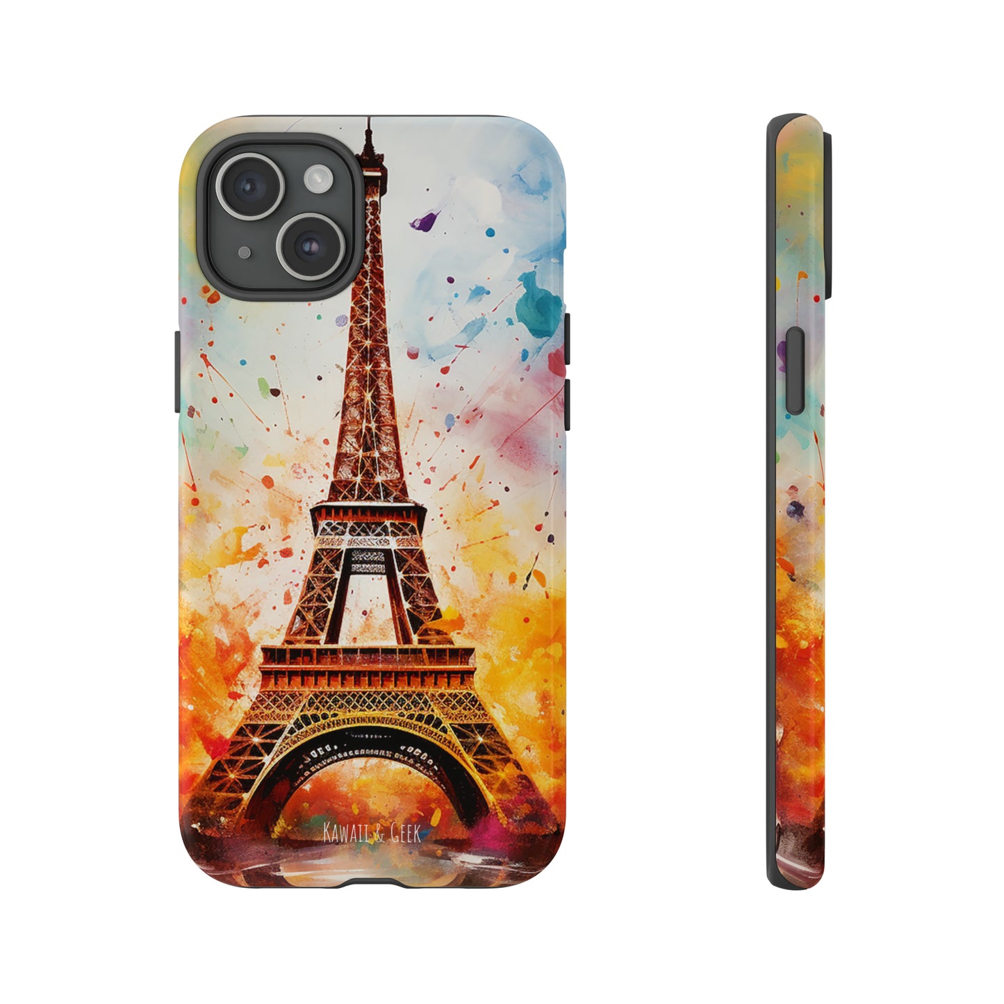 Eiffel Tower Painting Tough Phone Case - for Paris lovers