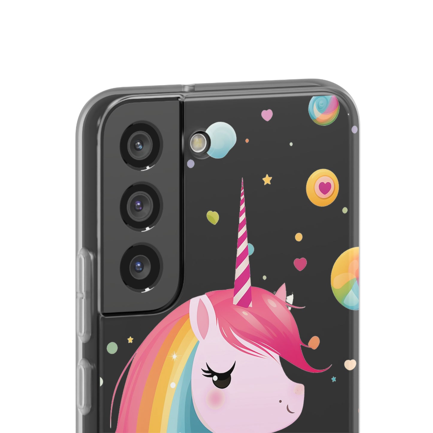 Kawaii Unicorn Flexi Transparent Phone Case