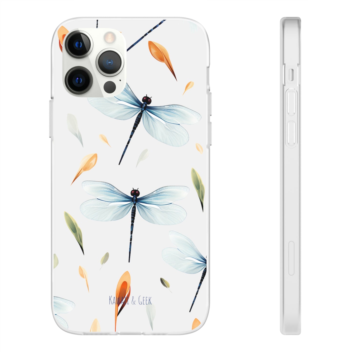 Dragonfly Dreams: Transparent Flexi Phone Case