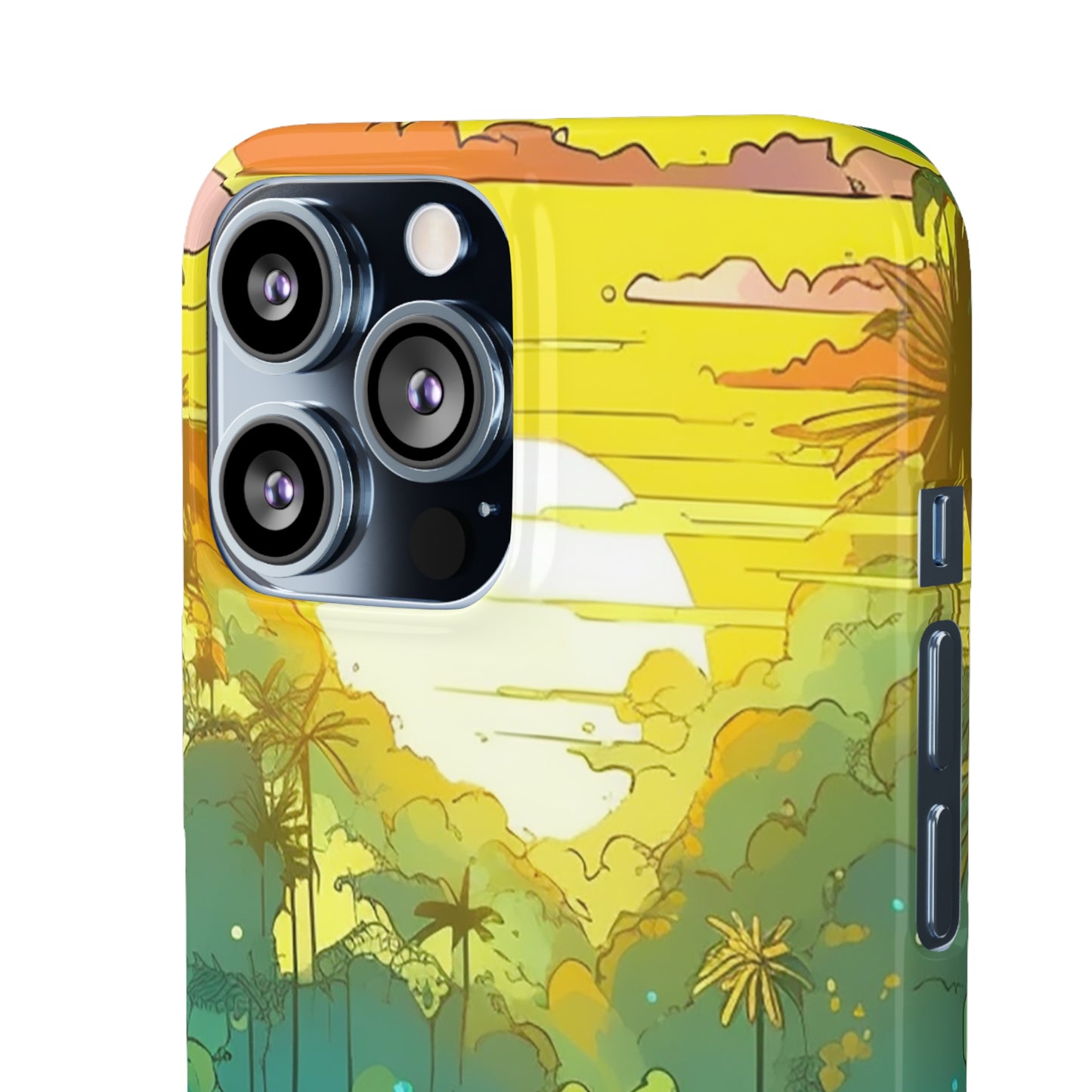 Rainforest at Sunset Phone Case - Capture the Serenity of Nature on Your Device