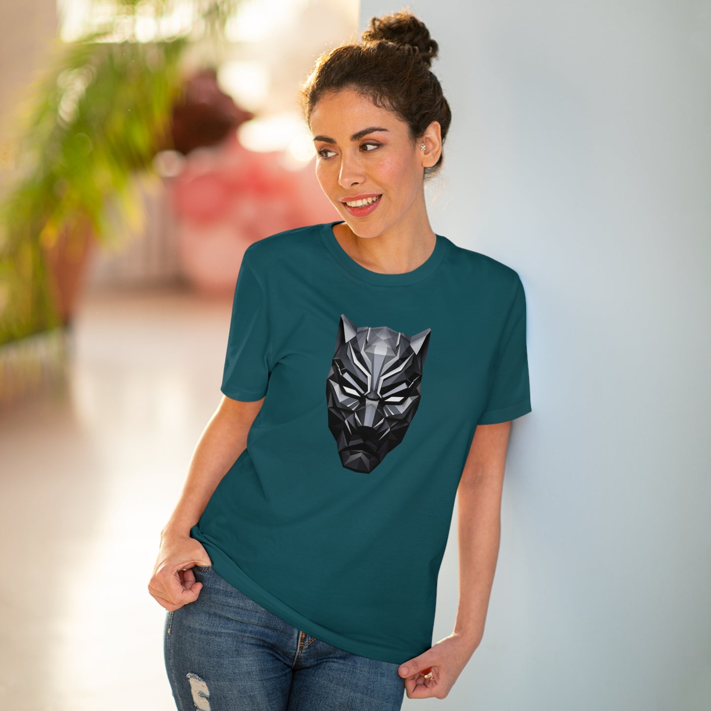 Black Panther Polygonal T-Shirt - Embrace Wakandan Vibes