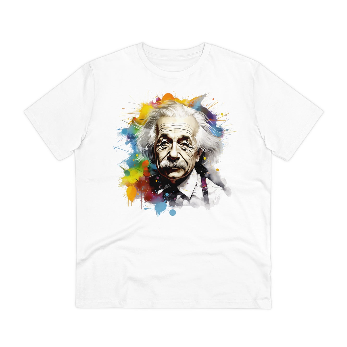 Albert Einstein Eco-friendly T-shirt : Watercolor Essence