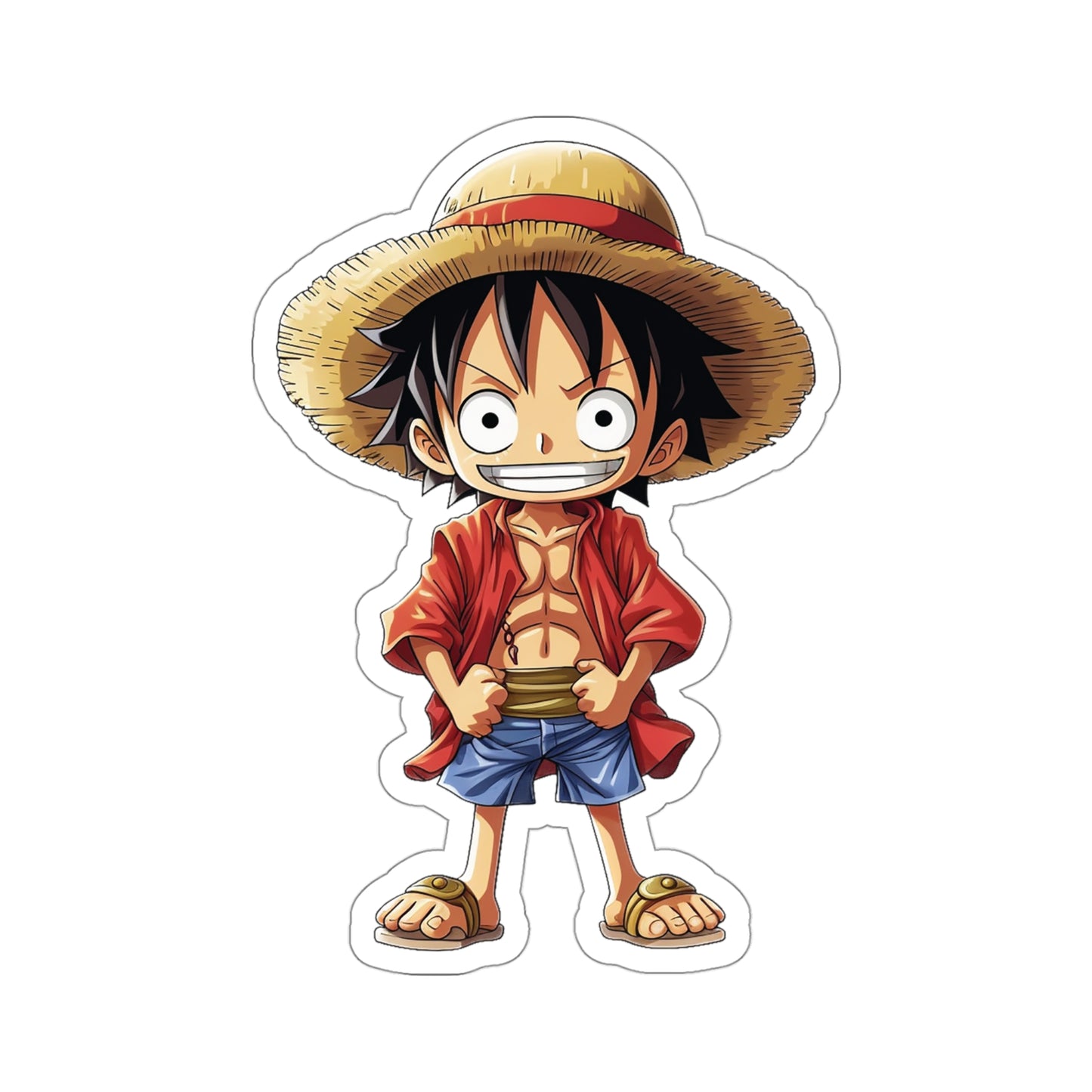 Monkey D. Luffy Sticker - Unleash the Adventure with One Piece Charm