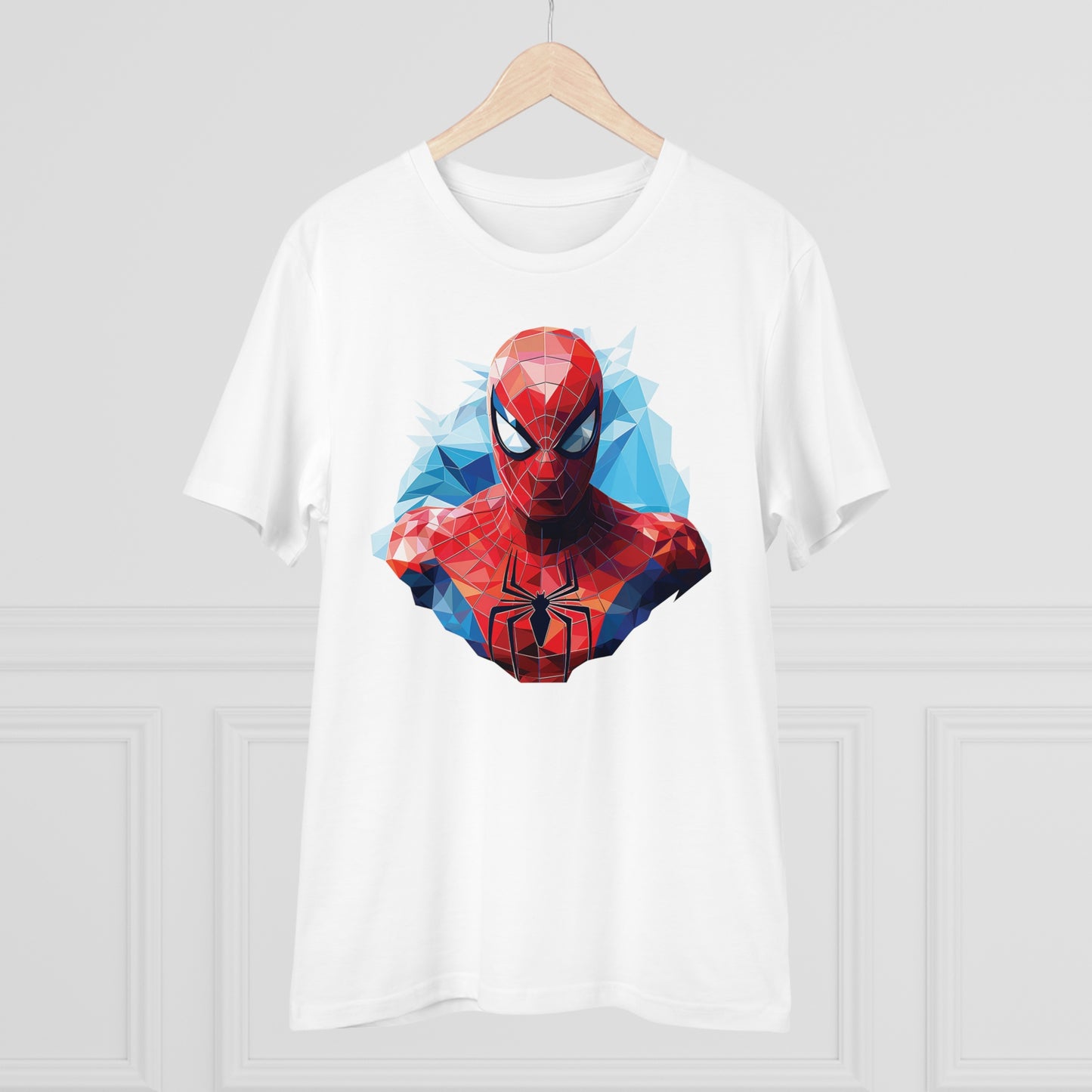 Spider-Man Polygonal Geometric T-Shirt - Swing into Stylish Adventure