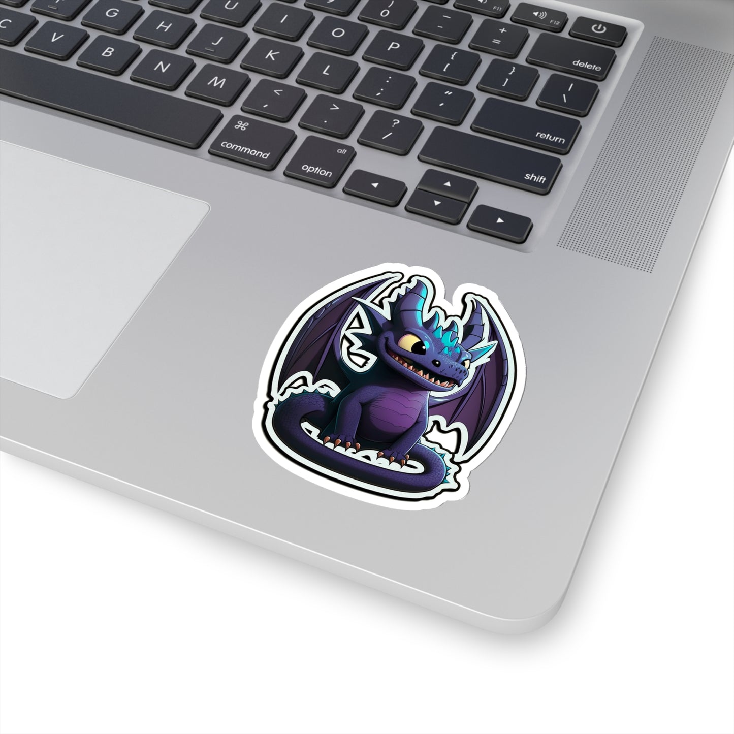 Kawaii Purple Dragon Sticker - Add Some Cute and Unique Style to Your Tech