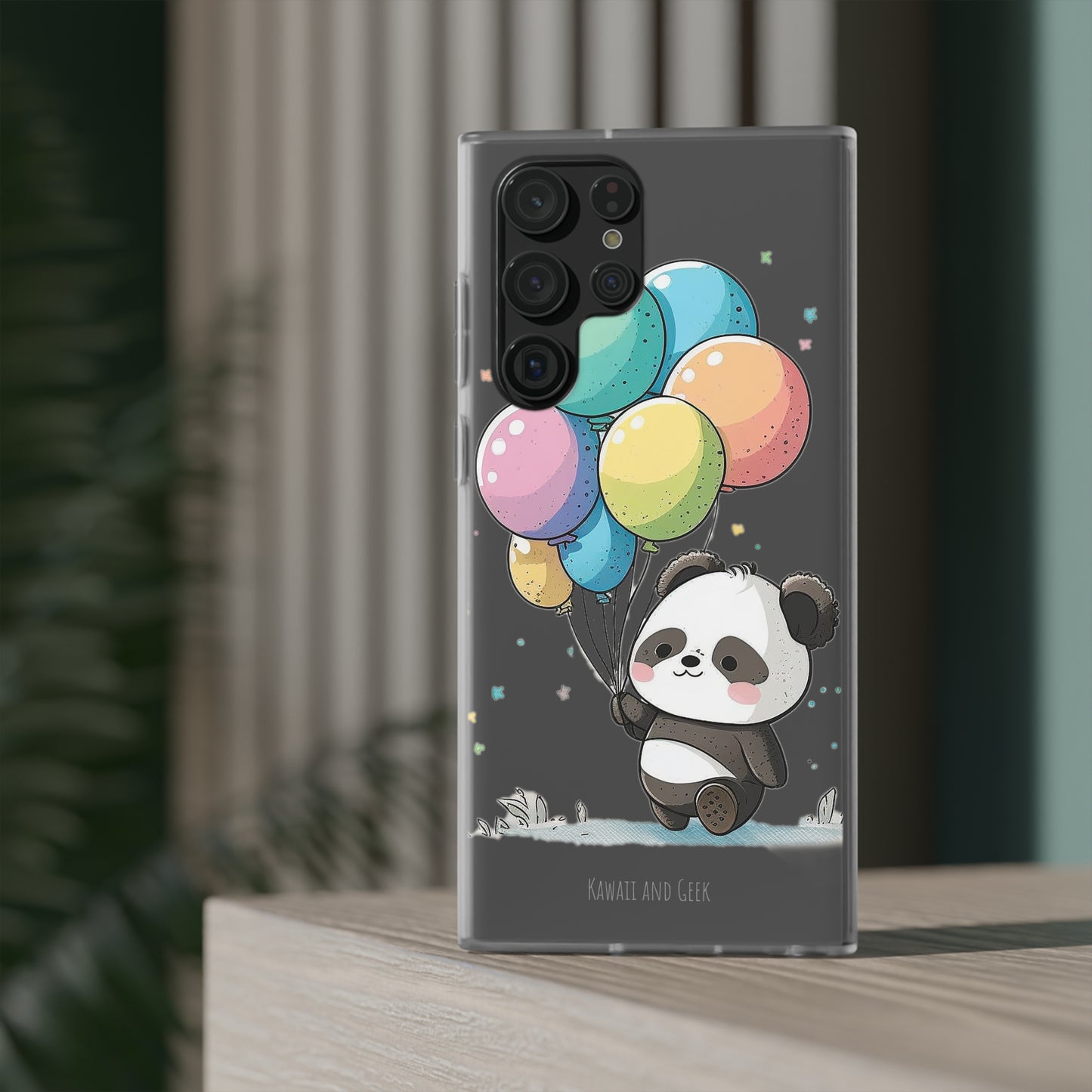 Cute Panda with Balloons flexi Smartphone Case - Add Some Adorable and Protective Style to Your Device