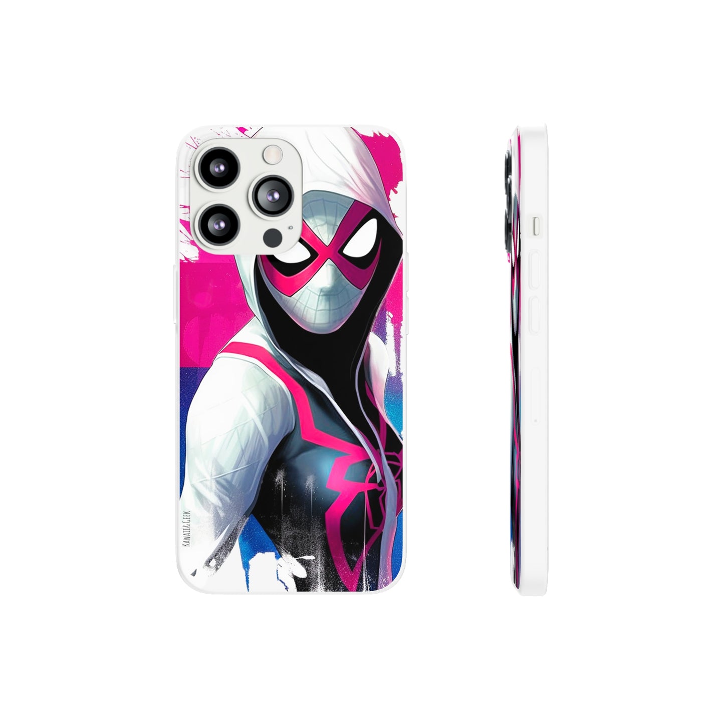 Spider Gwen in Flexi Phone Case - Add Some Colorful and Heroic Style to Your Phone