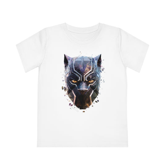 Black Panther Polygonal Kids T-Shirt - Embrace Superhero Vibes